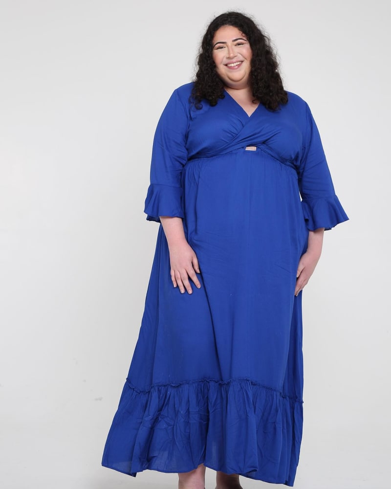 Nicolas tie front maxi dress discount